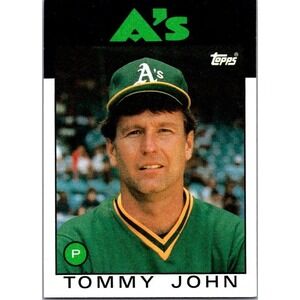 1986 Topps #240 Tommy John